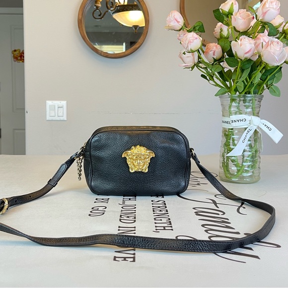 Versace Handbags - Versace Black Leather Shoulder bag Crossbody